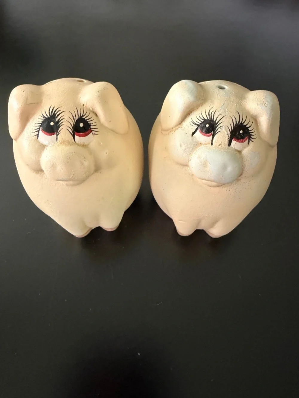 Kitschy Mid-Centruty Retro Novelty Shakers Pink Pig Well Loved